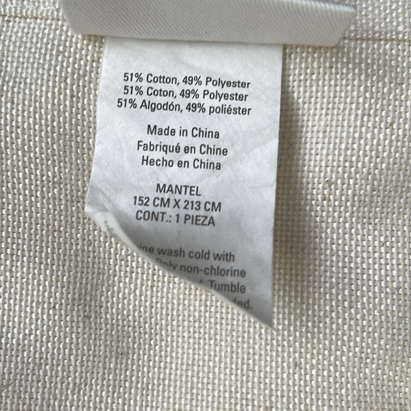 Our Table cotton tablecloth - cream - Picture 4 of 4